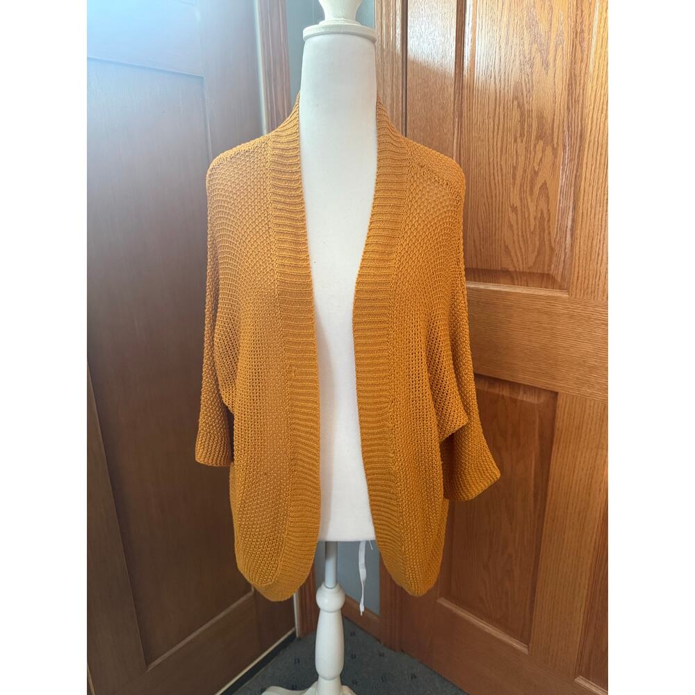 Debut mustard yellow cardigan sweater Size M/L